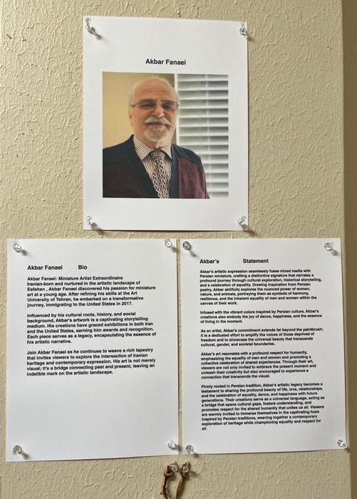 Akbar Fanaei bio and statement sheet