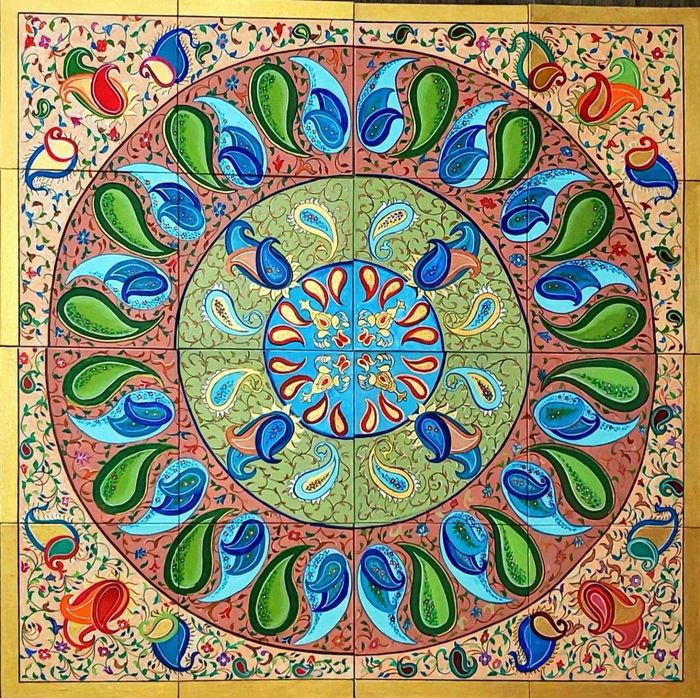 Persian Tile Motif by Akbar Fanaei